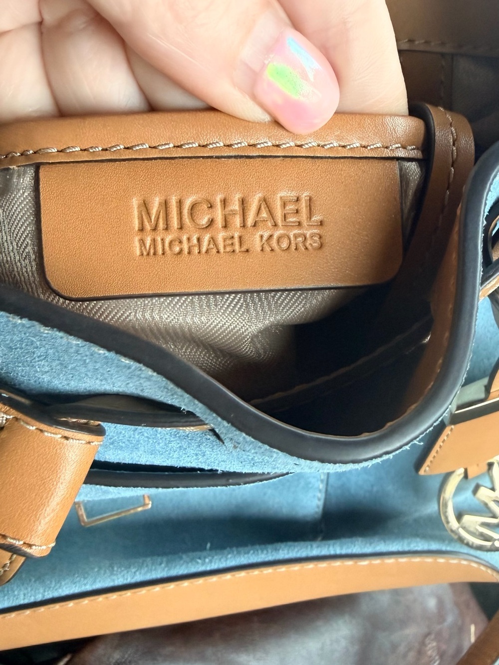Michael Kors Romy Medium Suede Backpack - Picture 3 of 6